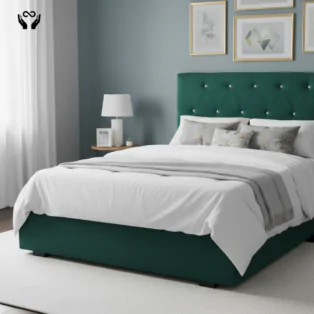 Velvet Bed with Crystals